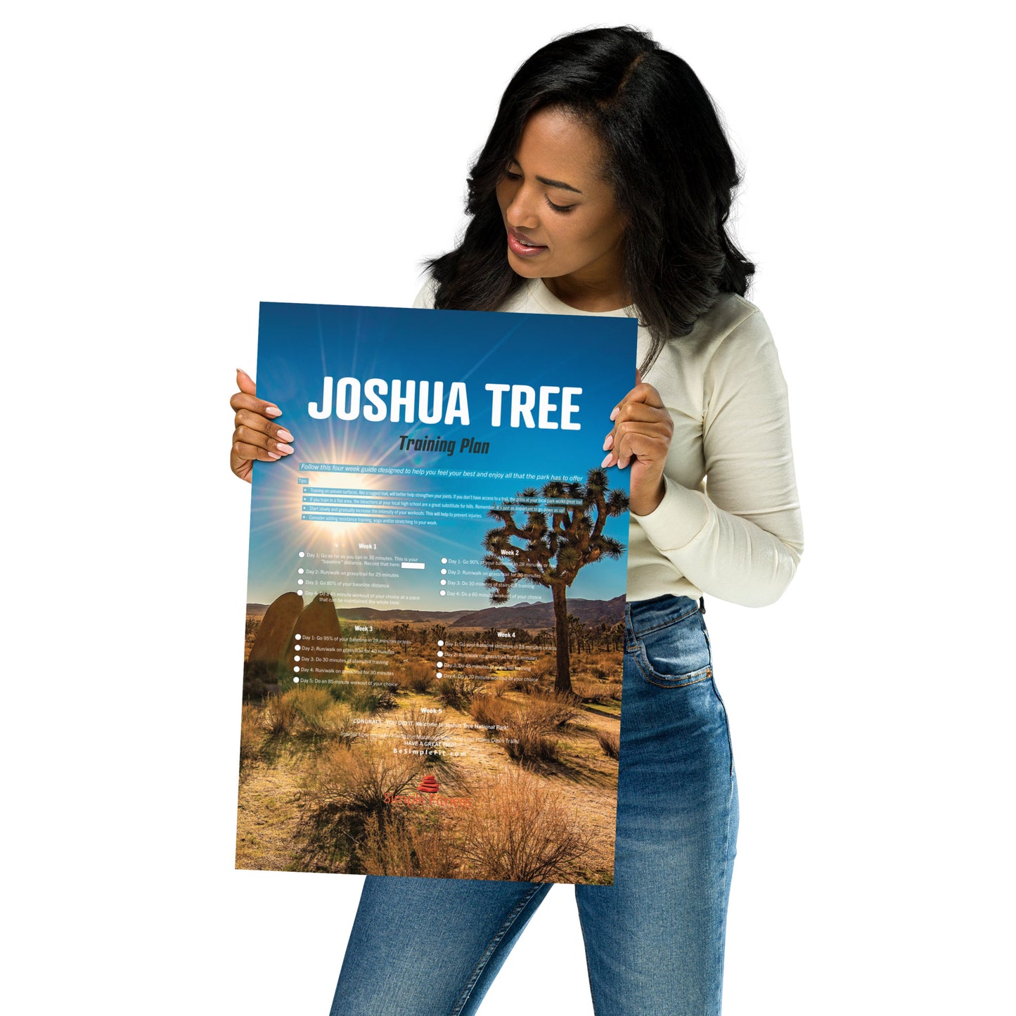 Joshua Tree National Park Training Plan Poster