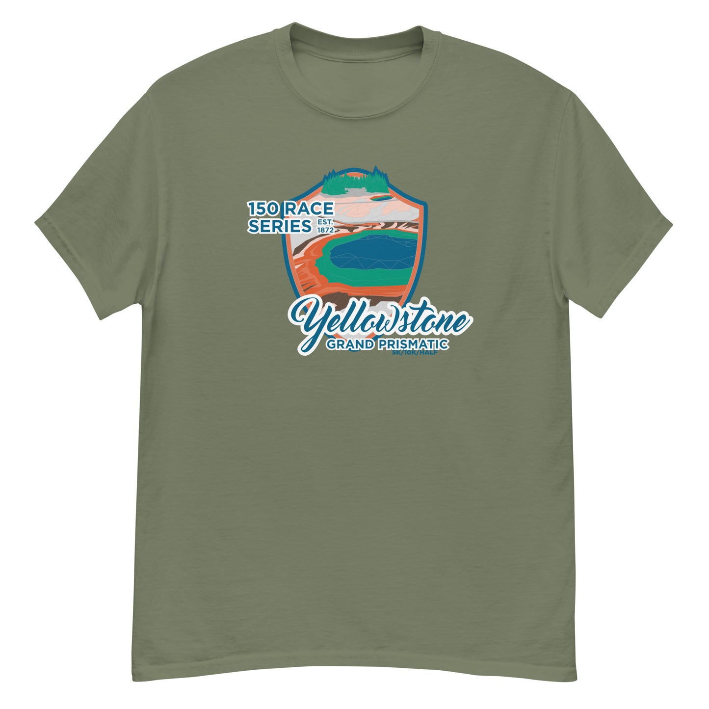 Classic Everyday Grand Prismatic Race Tee - 150 Years of Yellowstone