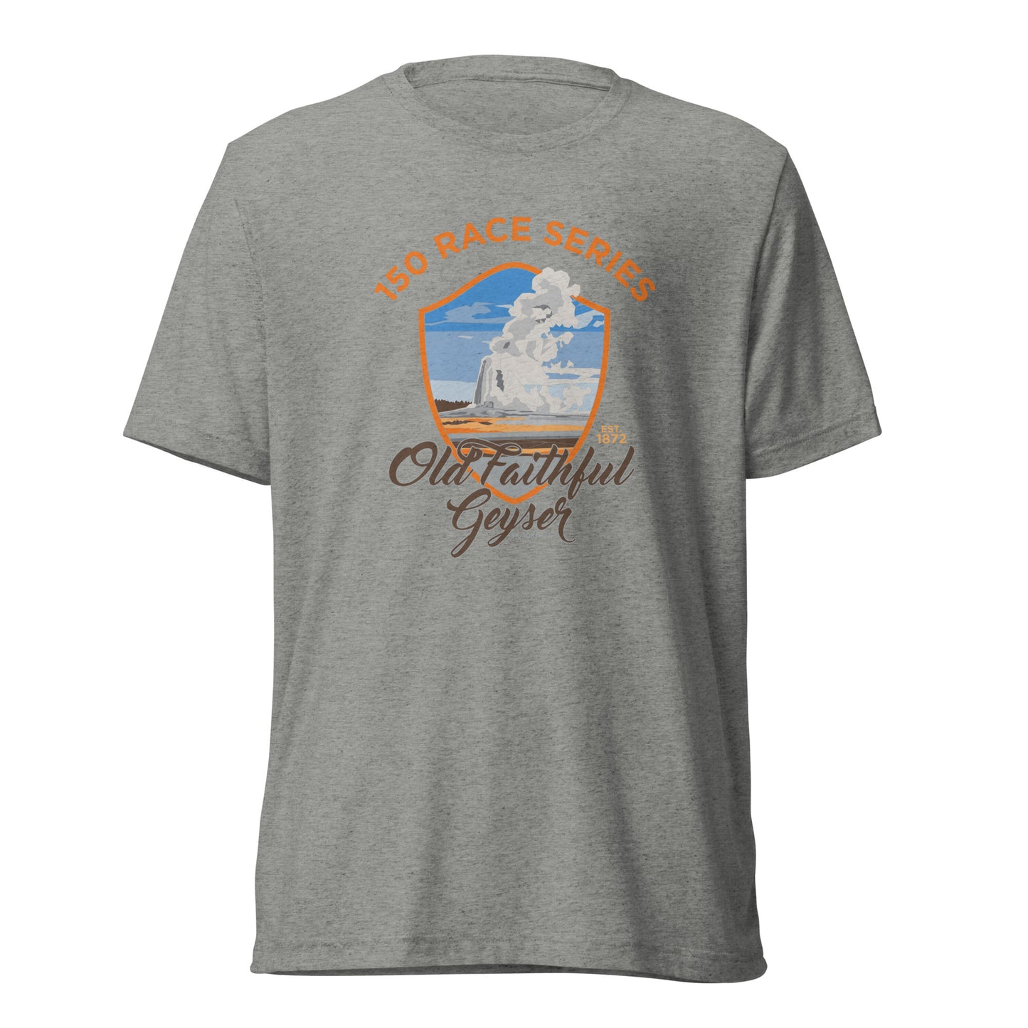 Premium Everyday Old Faithful Geyser Race Tee - 150 Years of Yellowstone