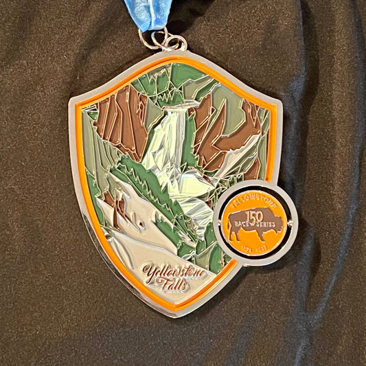 Yellowstone Falls Race - 150 Years - Medal