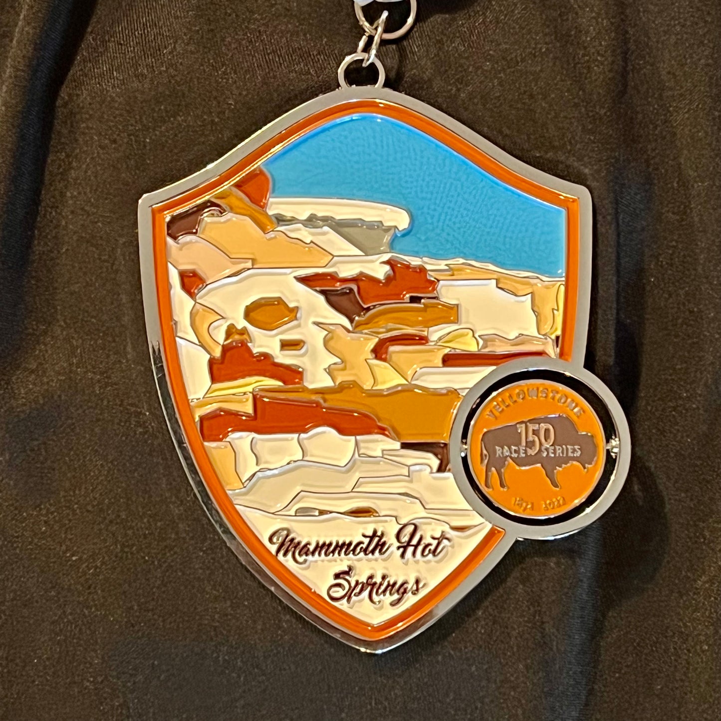 Mammoth Hot Springs - 150 Years of Yellowstone - Medal