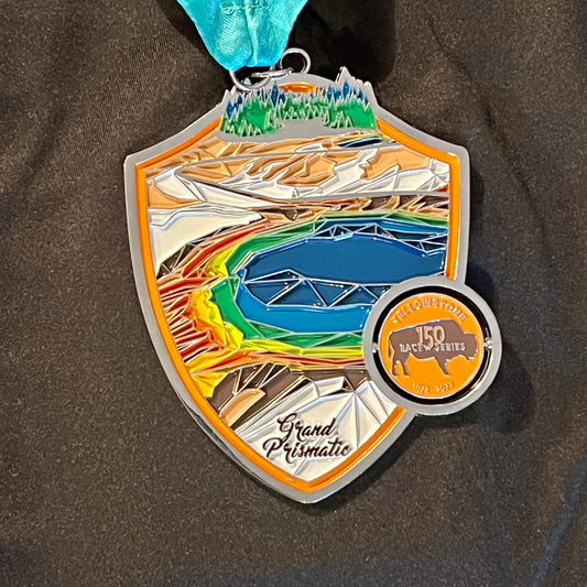 Grand Prismatic Spring Race - 150 Years of Yellowstone - Medal