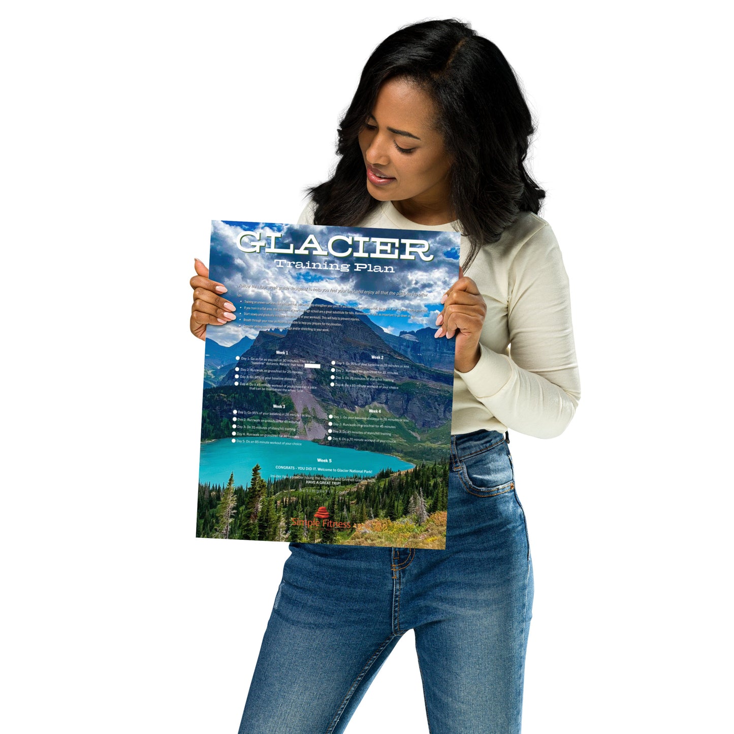 Glacier National Park Training Plan Poster