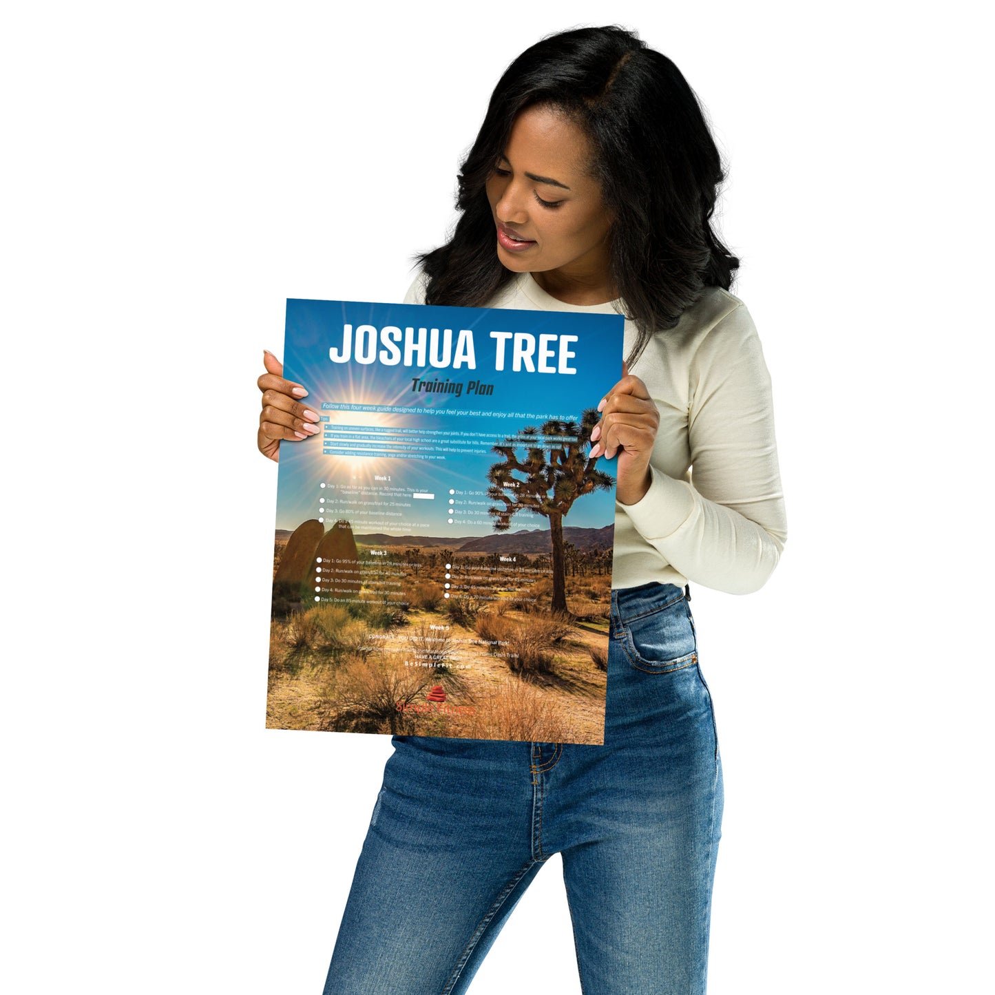 Joshua Tree National Park Training Plan Poster