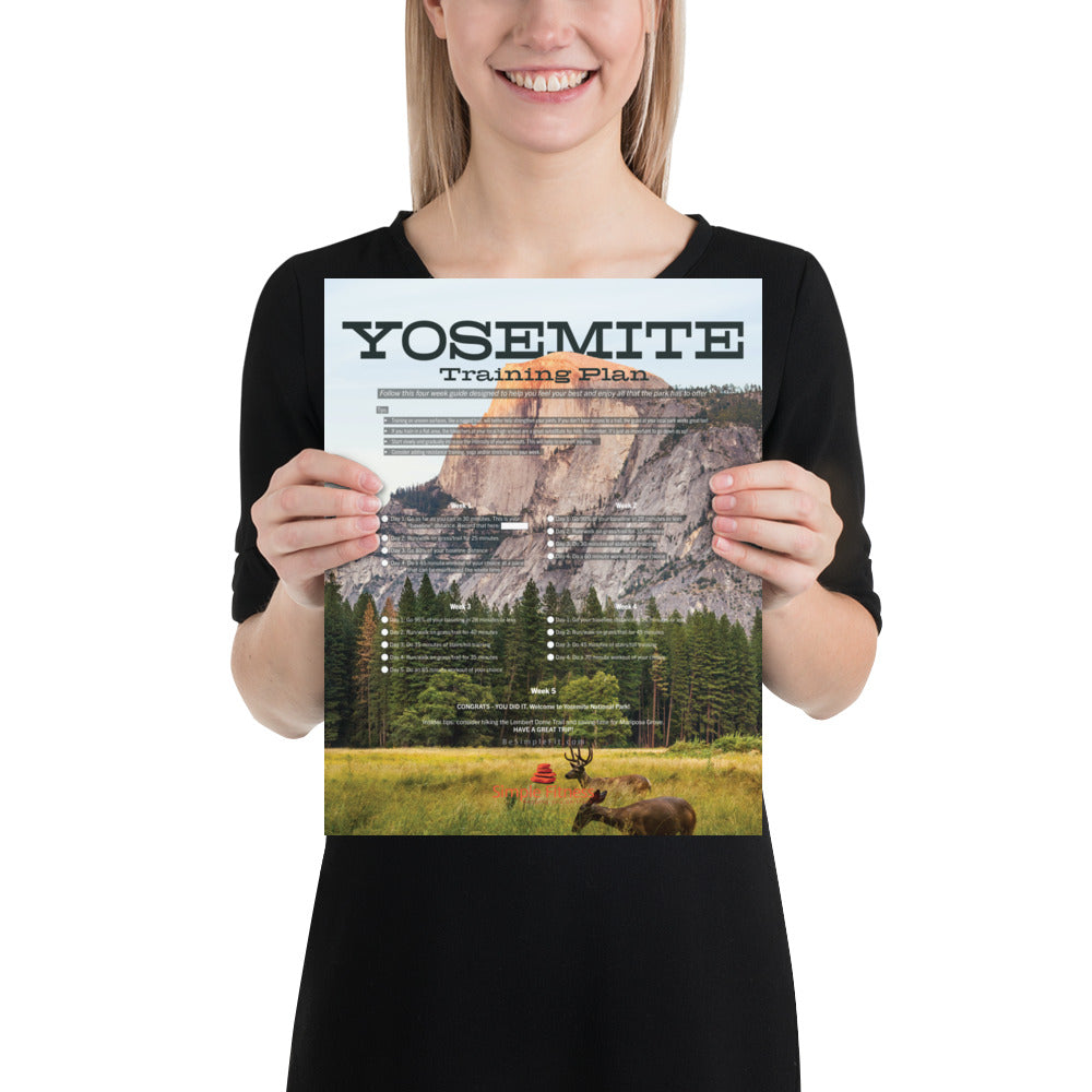 Yosemite National Park Training Plan Poster