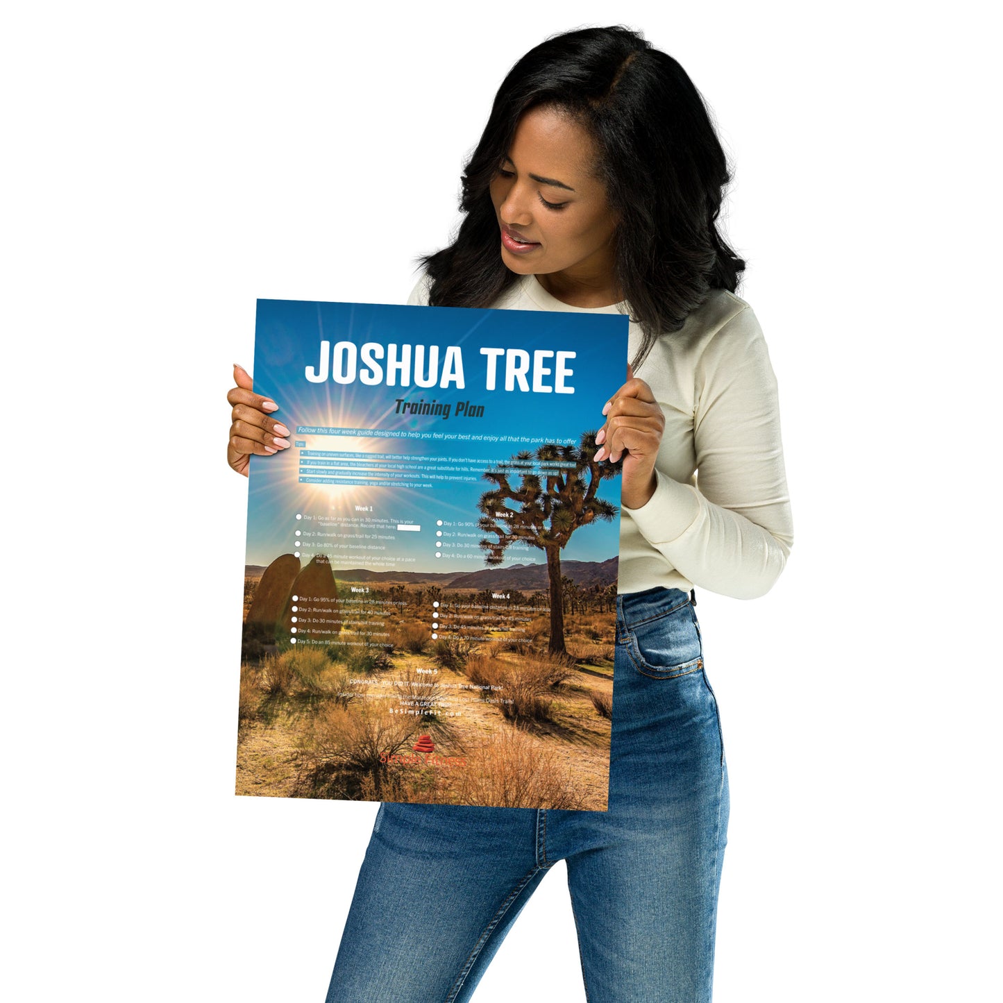 Joshua Tree National Park Training Plan Poster