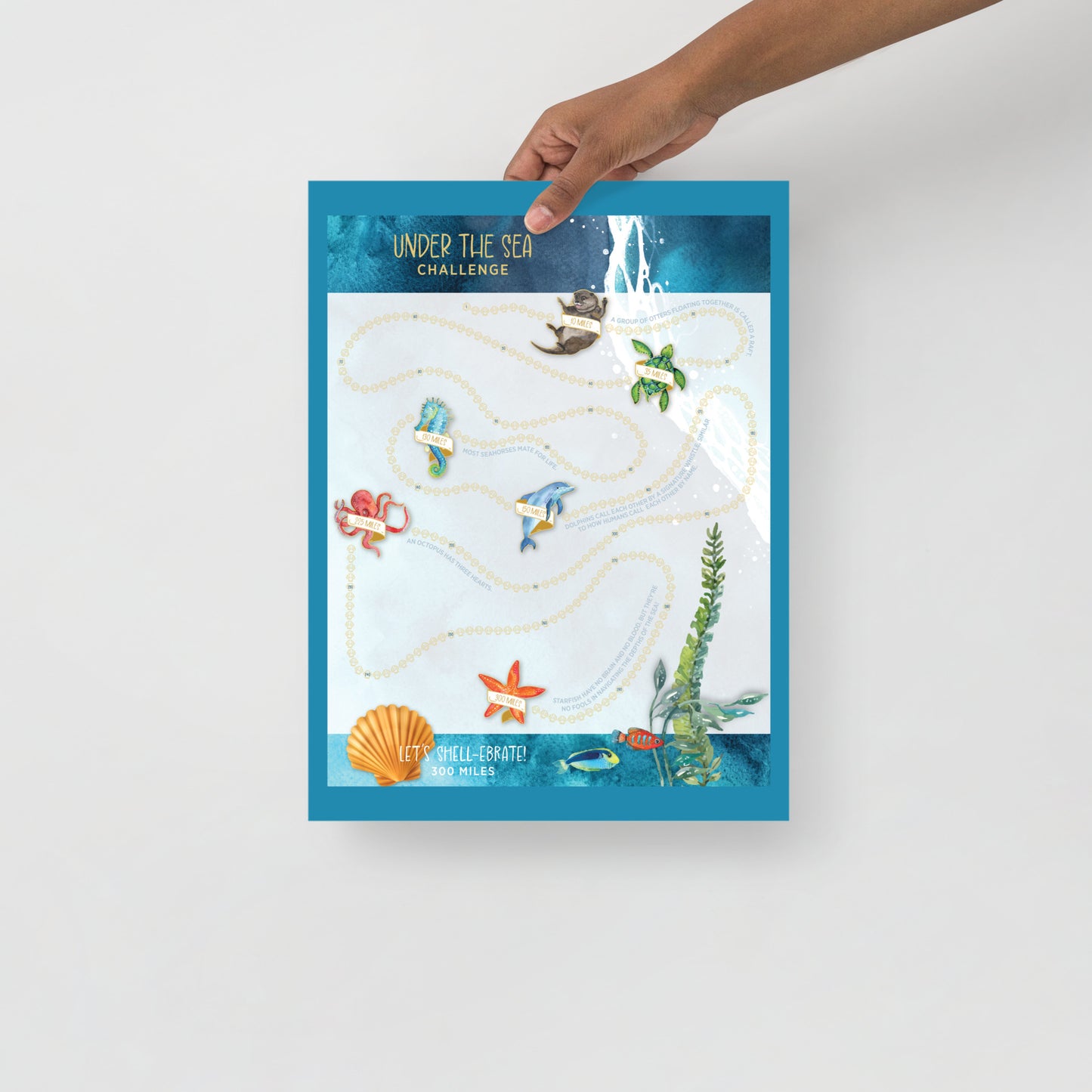 Under The Sea Challenge Tracker Poster