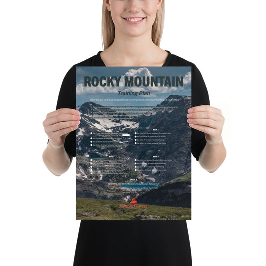 Rocky Mountain National Park Training Plan Poster