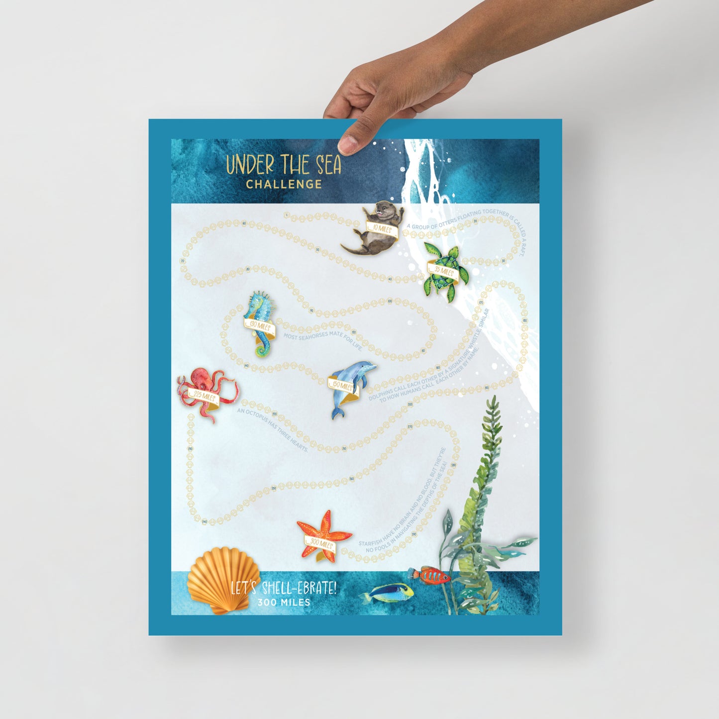 Under The Sea Challenge Tracker Poster