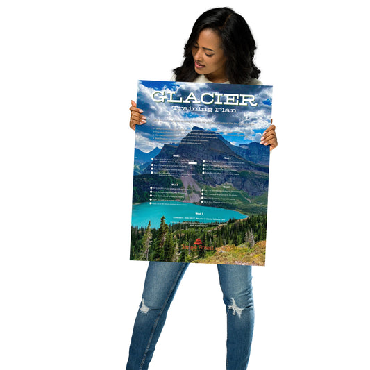 Glacier National Park Training Plan Poster