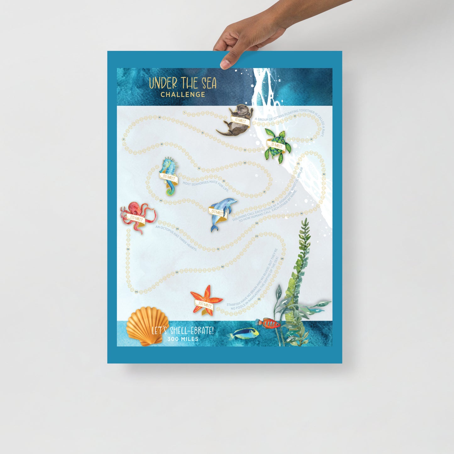 Under The Sea Challenge Tracker Poster