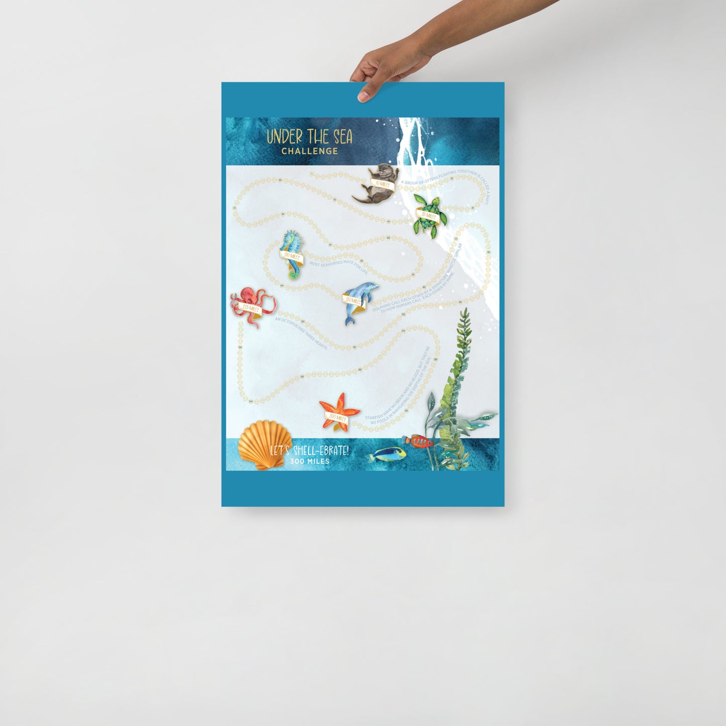 Under The Sea Challenge Tracker Poster