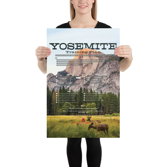 Yosemite National Park Training Plan Poster