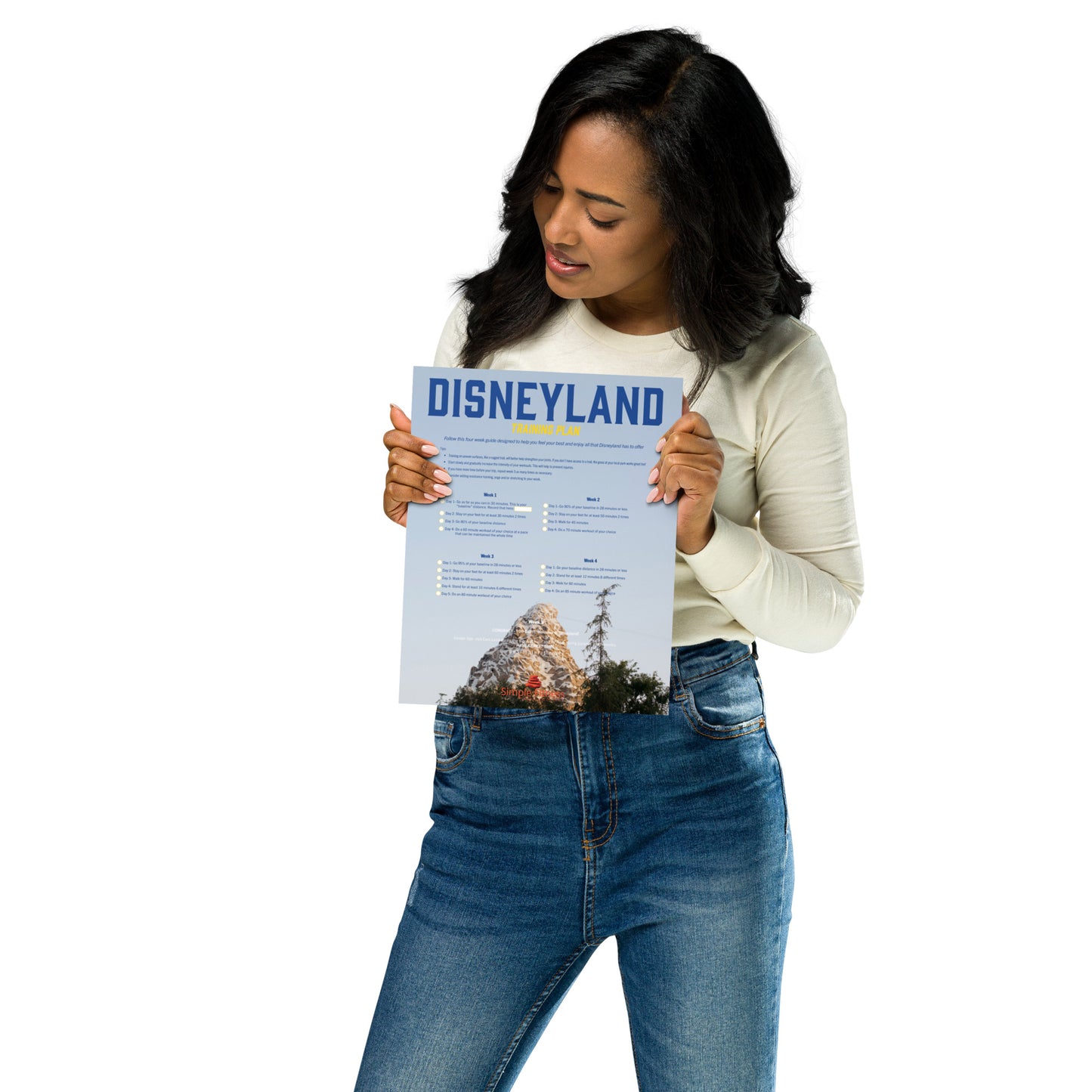 Disneyland Trip Training Plan Poster