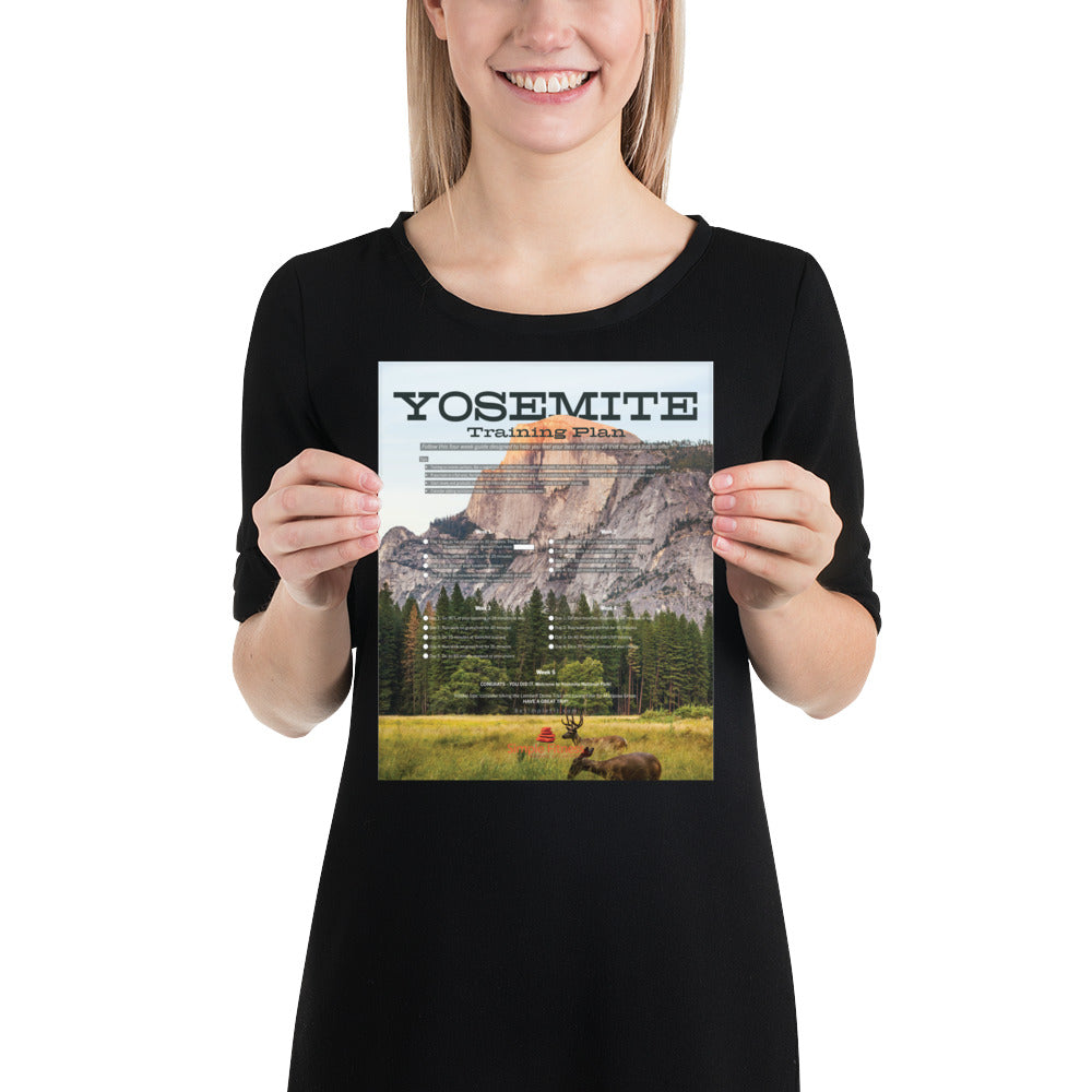 Yosemite National Park Training Plan Poster