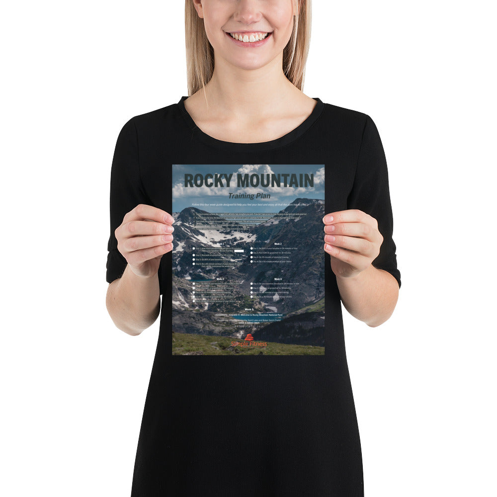 Rocky Mountain National Park Training Plan Poster