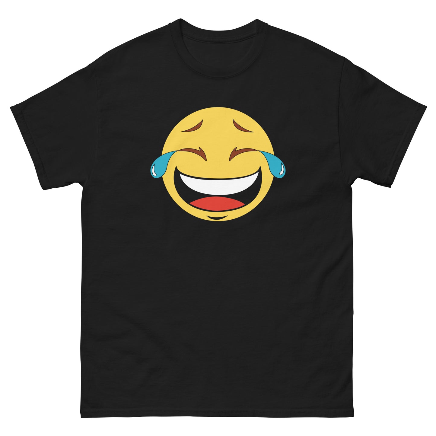 Classic Everyday Tears of Joy Emoji Race Tee