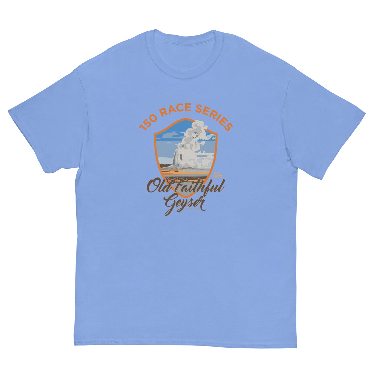 Classic Everyday Old Faithful Geyser Race Tee - 150 Years of Yellowstone