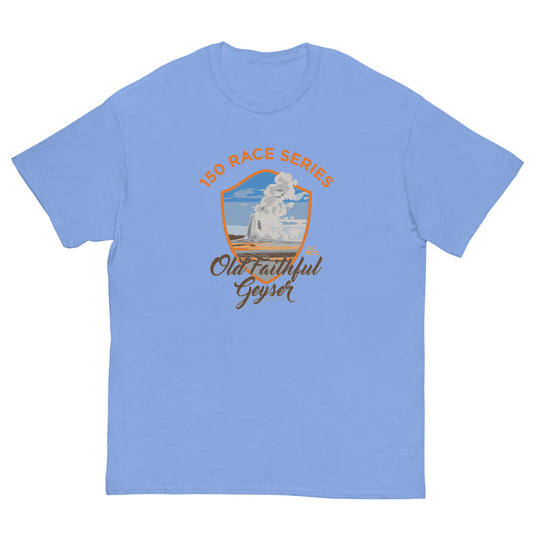 Classic Everyday Old Faithful Geyser Race Tee - 150 Years of Yellowstone