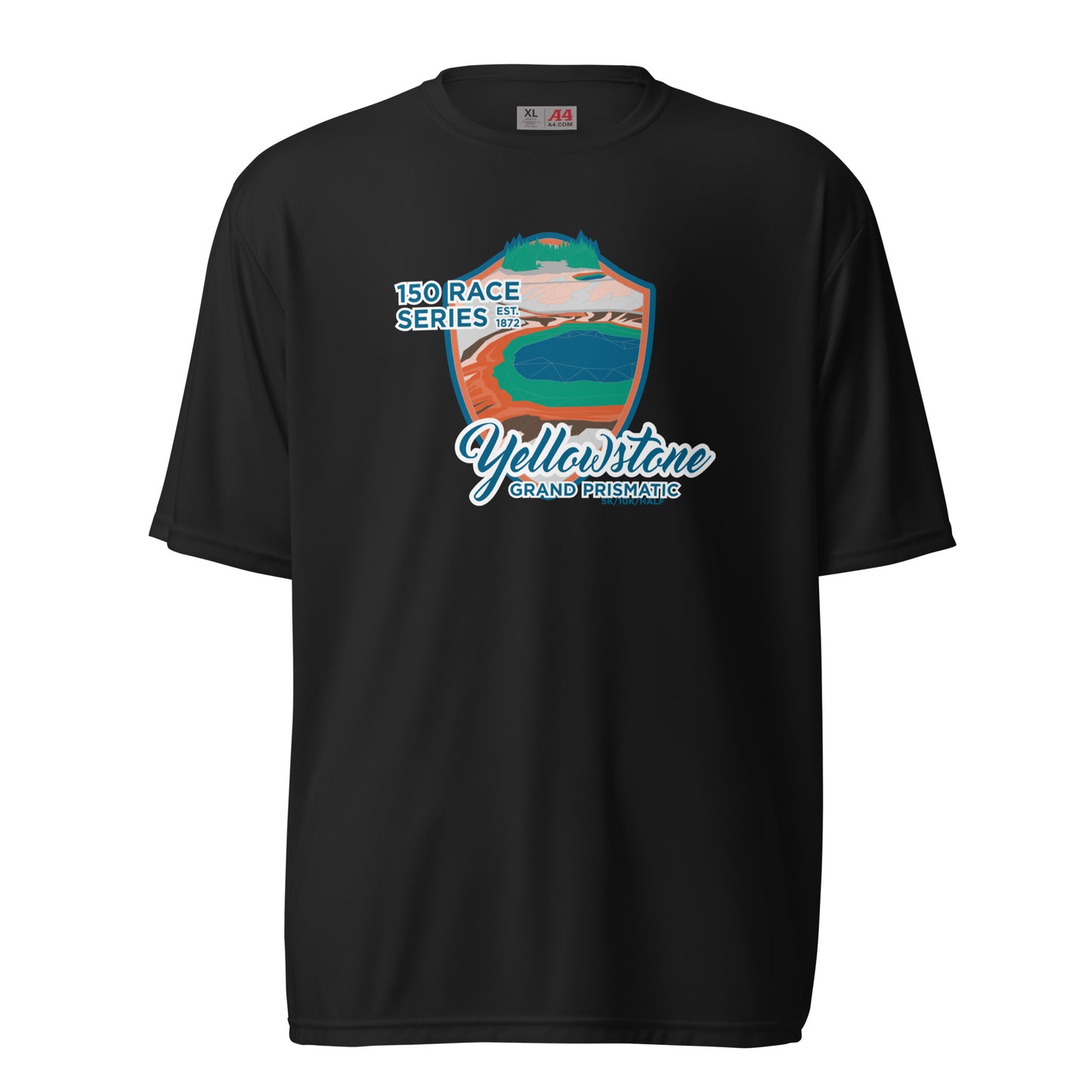 Performance Athletic Grand Prismatic Race Tee - 150 Years of Yellowstone