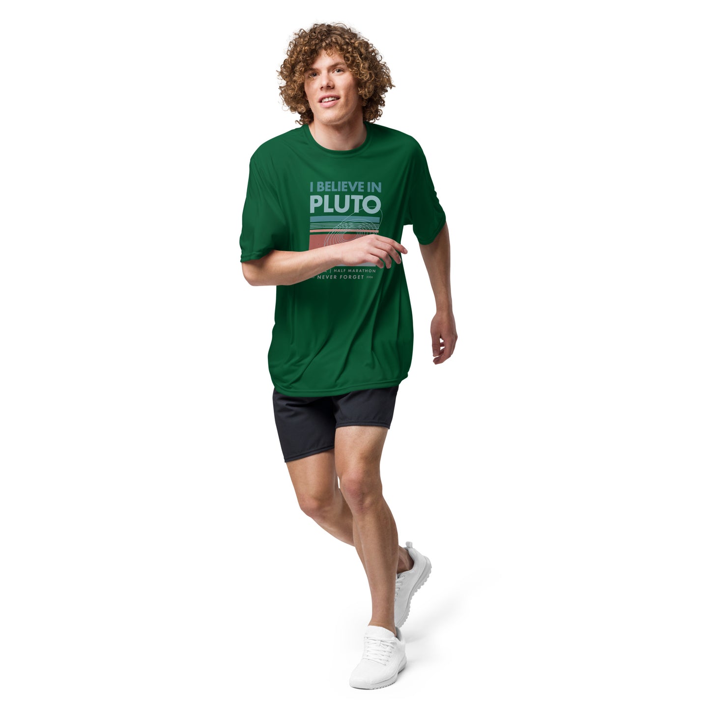 Performance Athletic I Believe In Pluto Race Tee