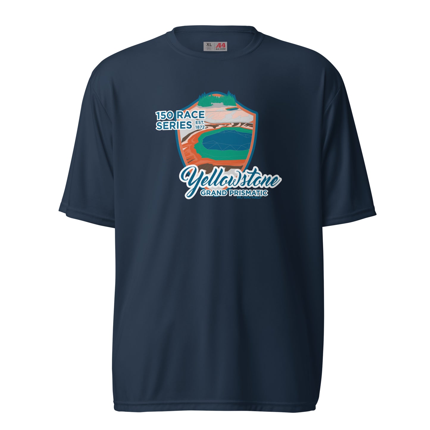 Performance Athletic Grand Prismatic Race Tee - 150 Years of Yellowstone