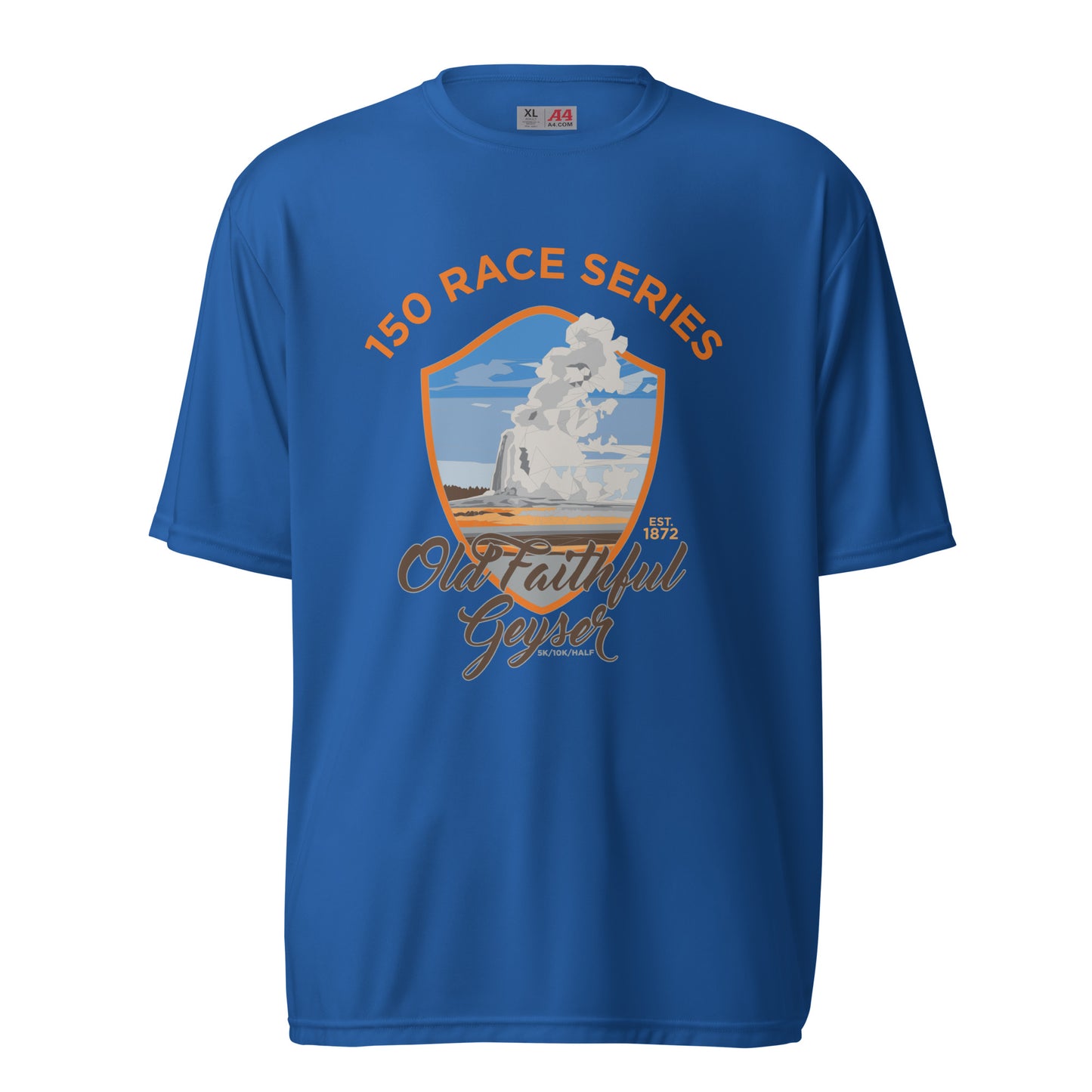 Performance Athletic Old Faithful Geyser Race Tee - 150 Years of Yellowstone