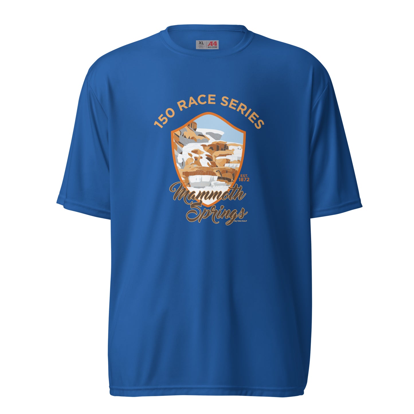 Performance Athletic Mammoth Hot Springs Race Tee - 150 Years of Yellowstone