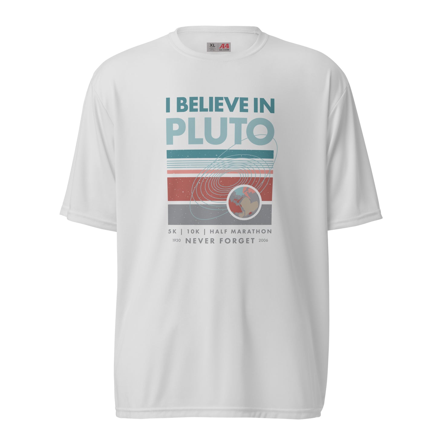 Performance Athletic I Believe In Pluto Race Tee