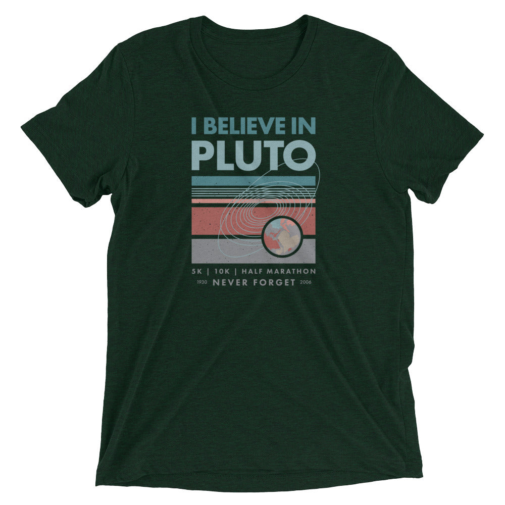 Premium Everyday I Believe In Pluto Race Tee