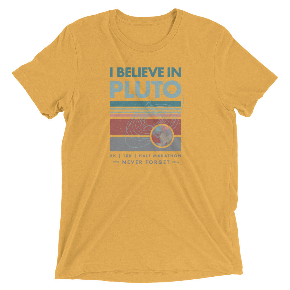 Premium Everyday I Believe In Pluto Race Tee