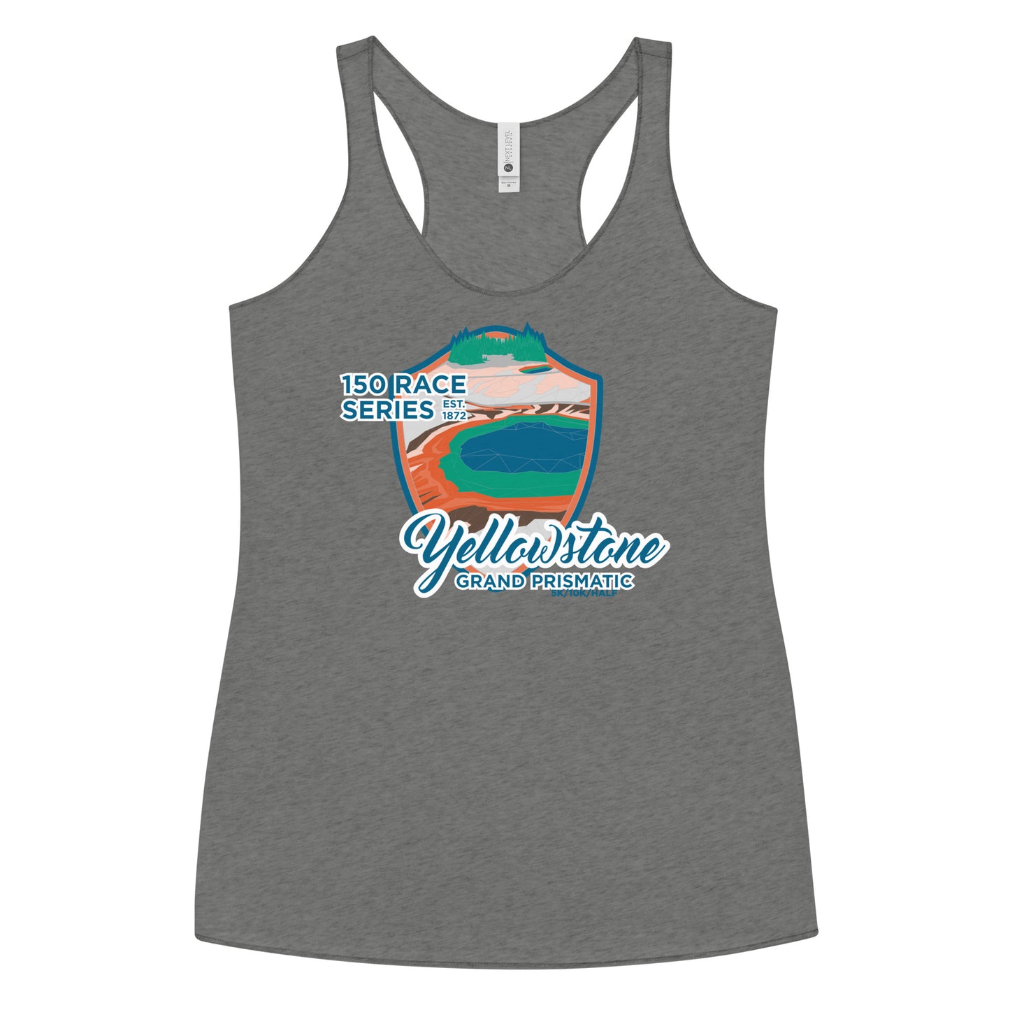 Premium Everyday Women's Grand Prismatic Racerback Tank - 150 Years of Yellowstone