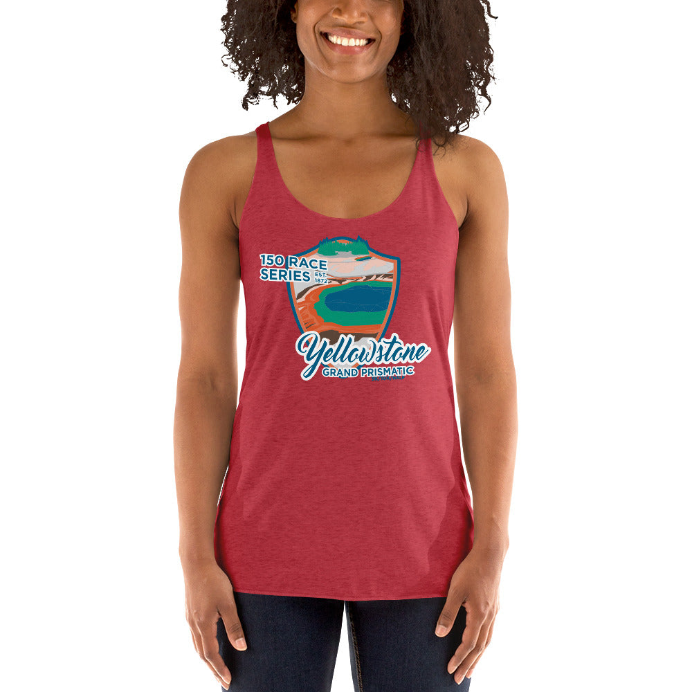 Premium Everyday Women's Grand Prismatic Racerback Tank - 150 Years of Yellowstone