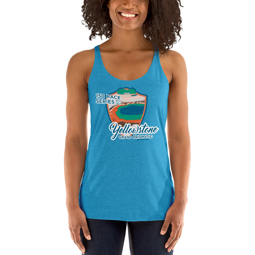 Premium Everyday Women's Grand Prismatic Racerback Tank - 150 Years of Yellowstone