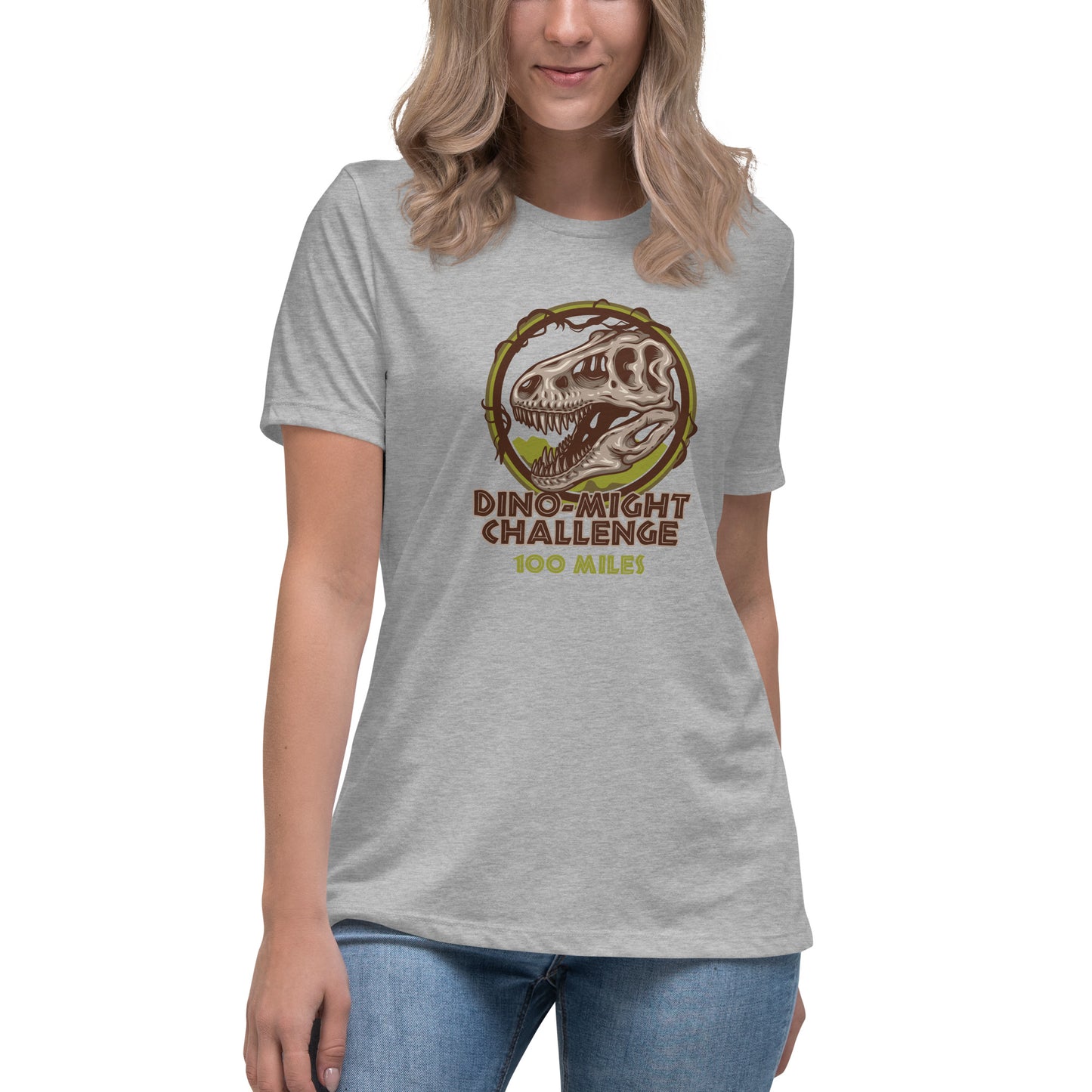 Premium Everyday Women's Dino-Might Challenge Tee