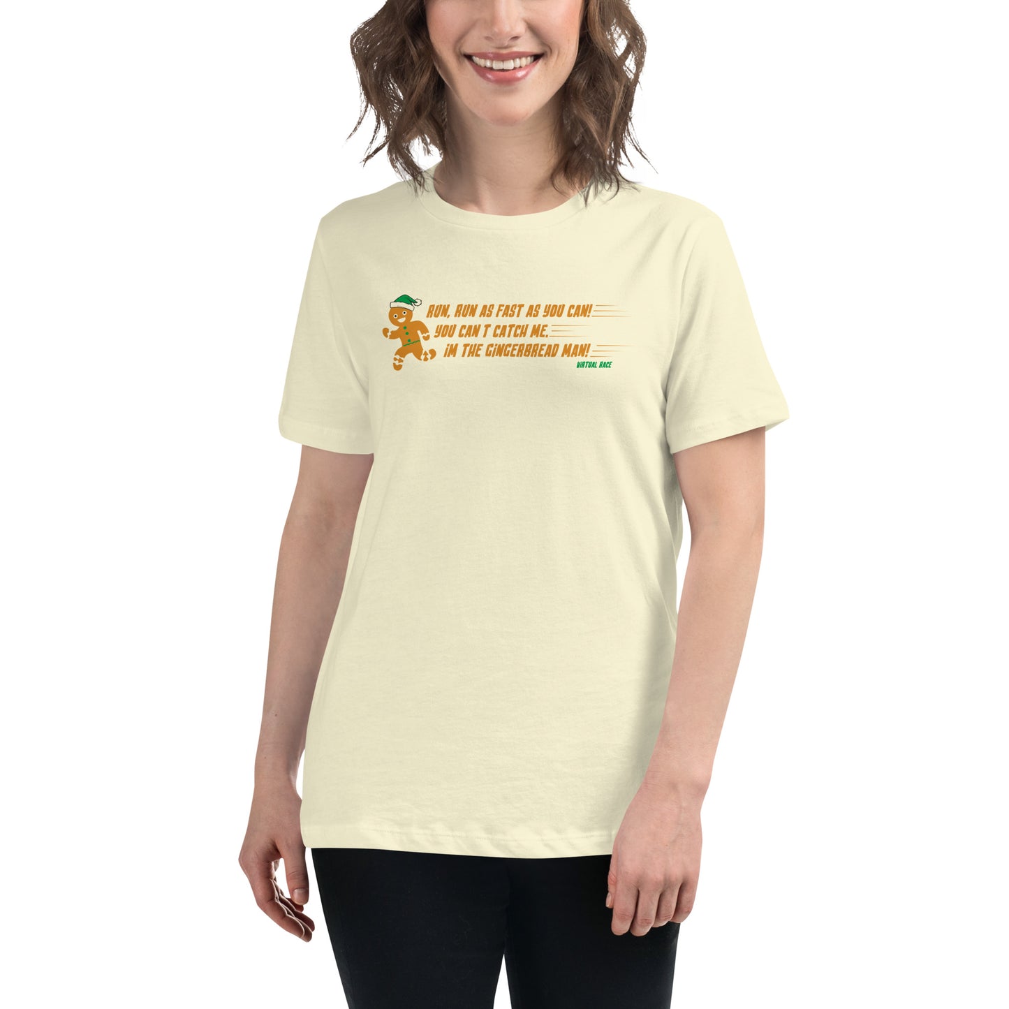 Premium Everyday Women's Gingerbread Man Race Tee