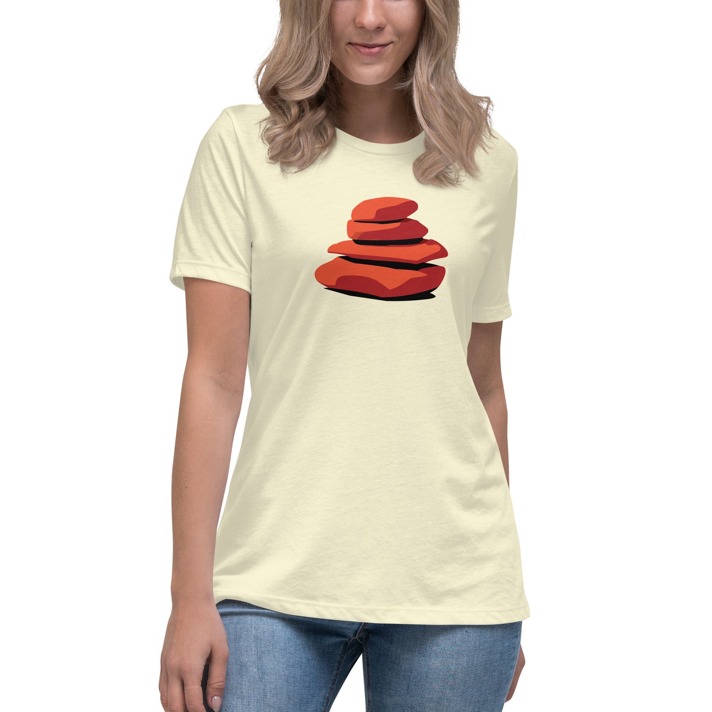 Premium Everyday Women's Simple Colorful Cairn Tee