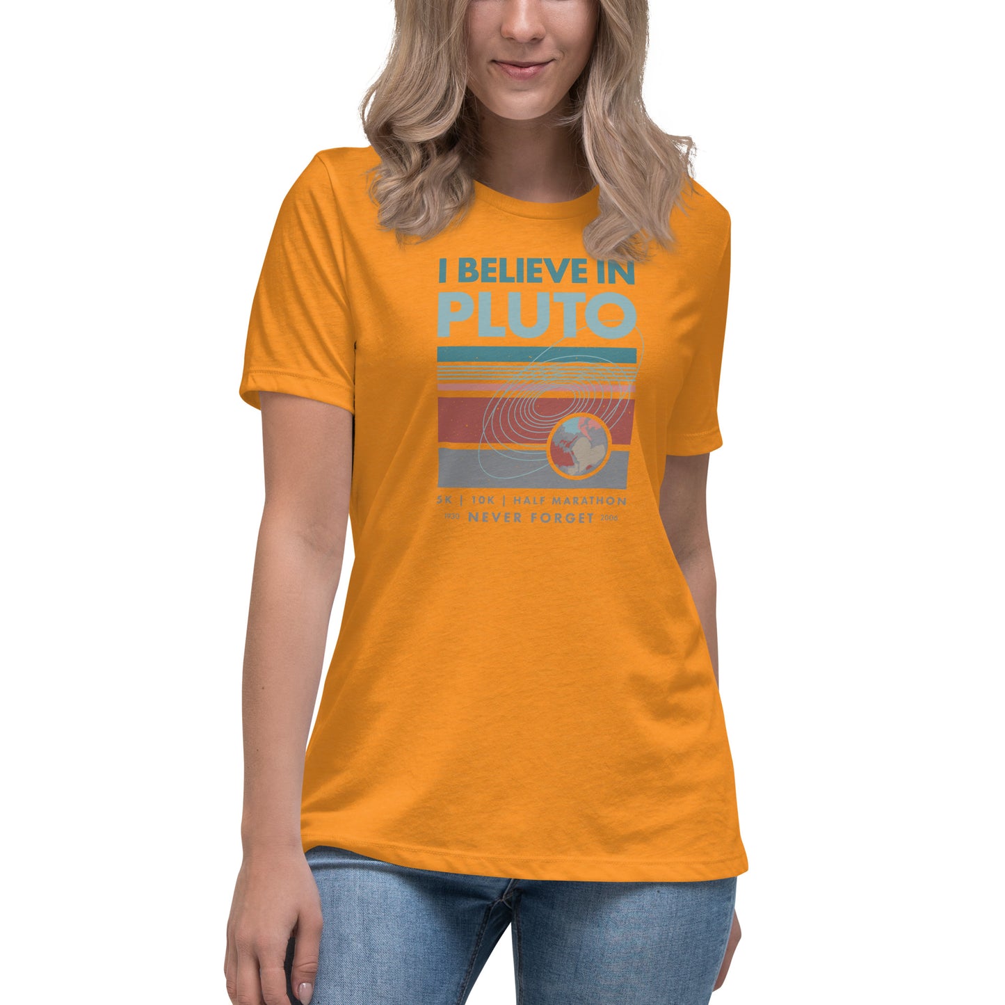 Premium Everyday Women's I Believe In Pluto Race Tee