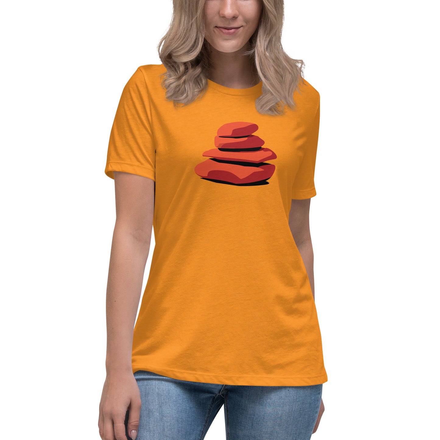 Premium Everyday Women's Simple Colorful Cairn Tee