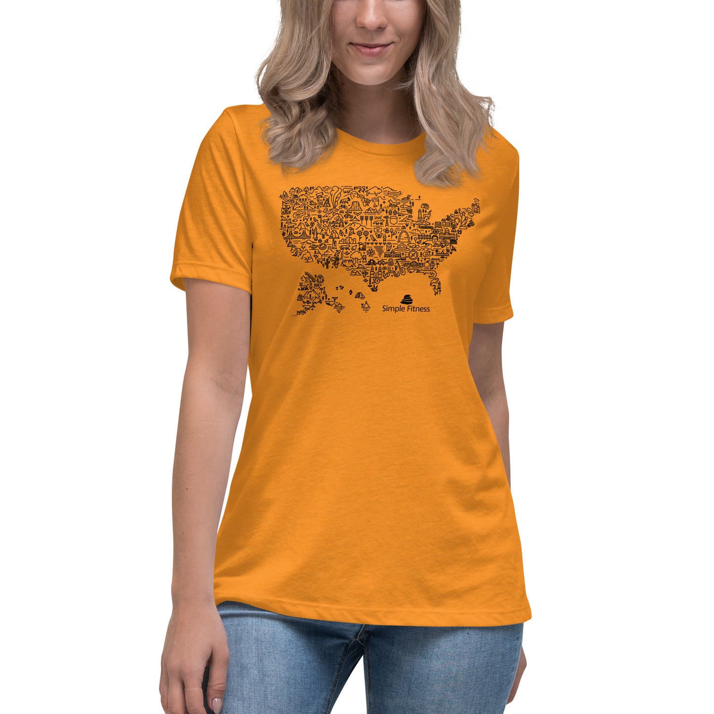 Premium Everyday Women's USA Parks N Stuff Tee