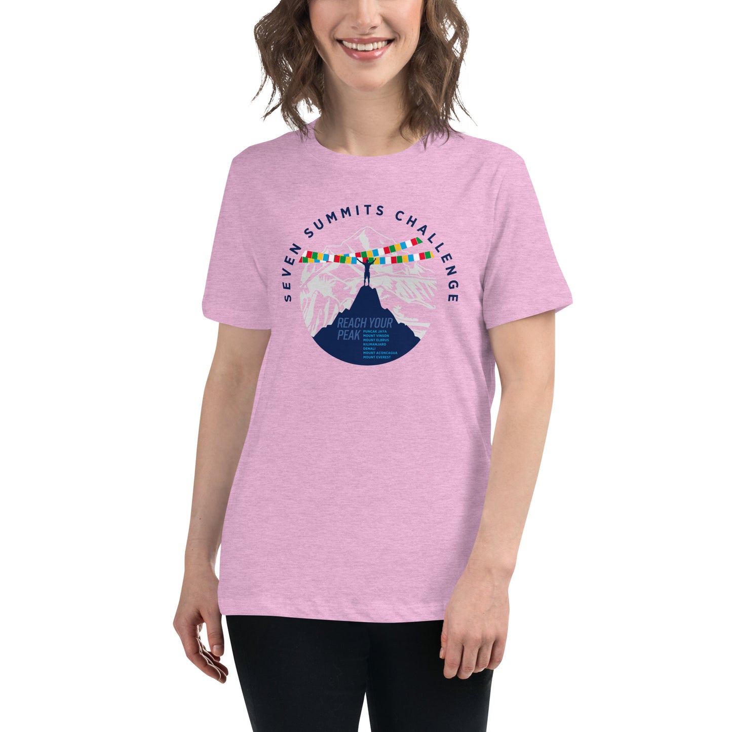 Premium Everyday Women's Reach Your Peak 7 Summits Challenge Tee