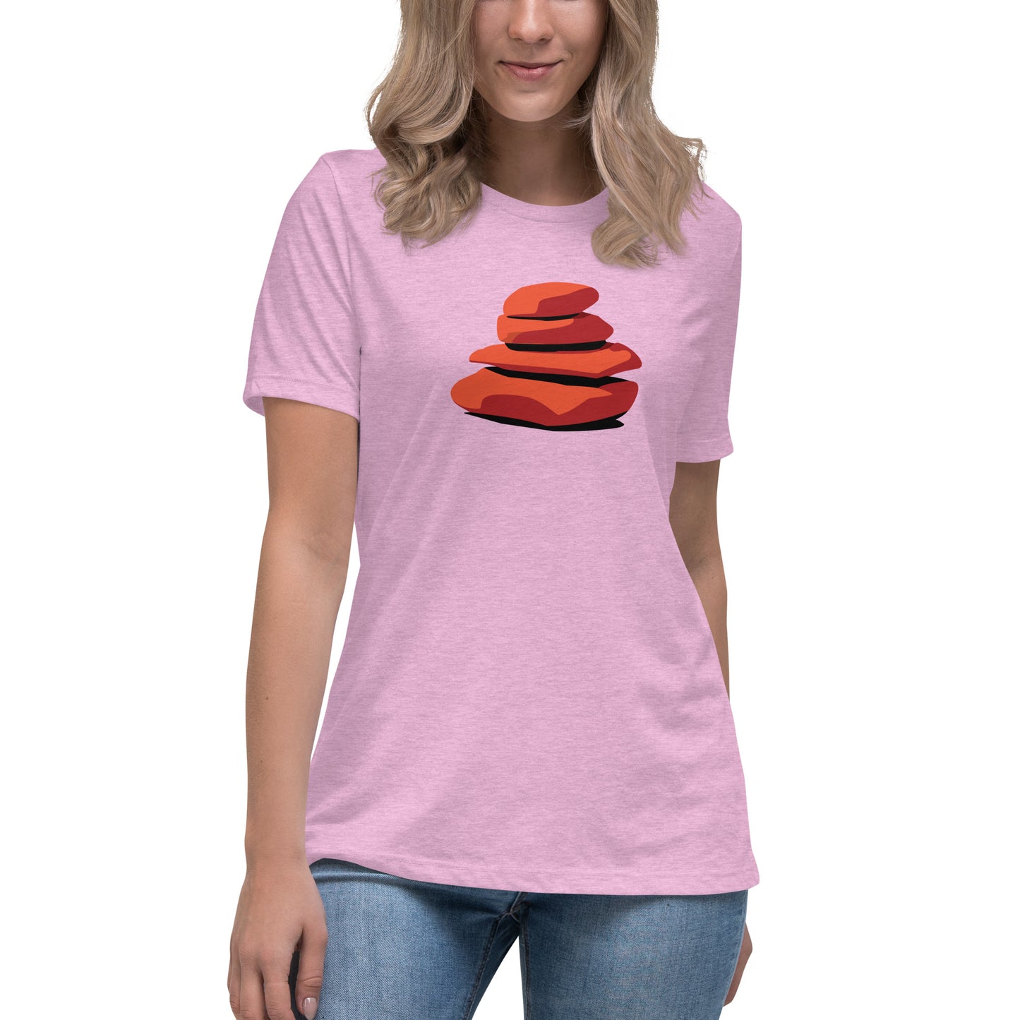 Premium Everyday Women's Simple Colorful Cairn Tee