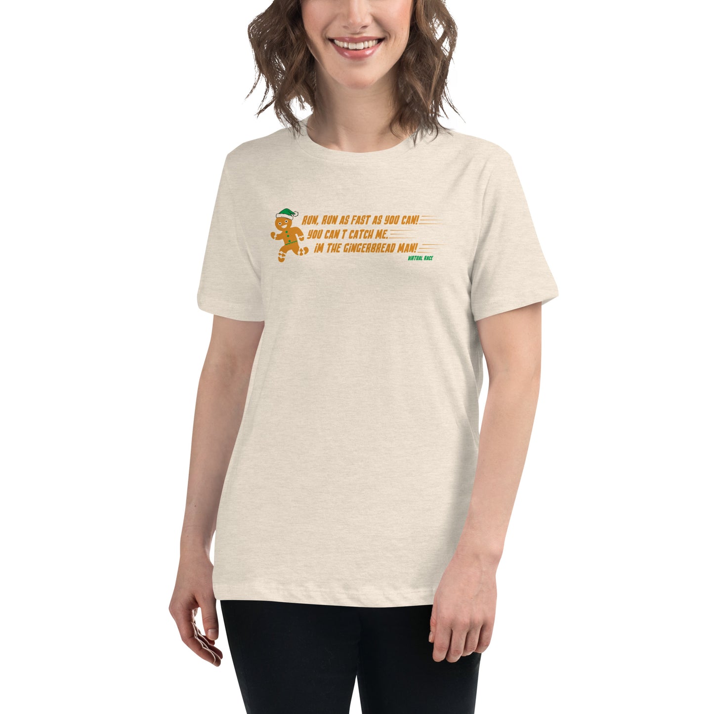 Premium Everyday Women's Gingerbread Man Race Tee