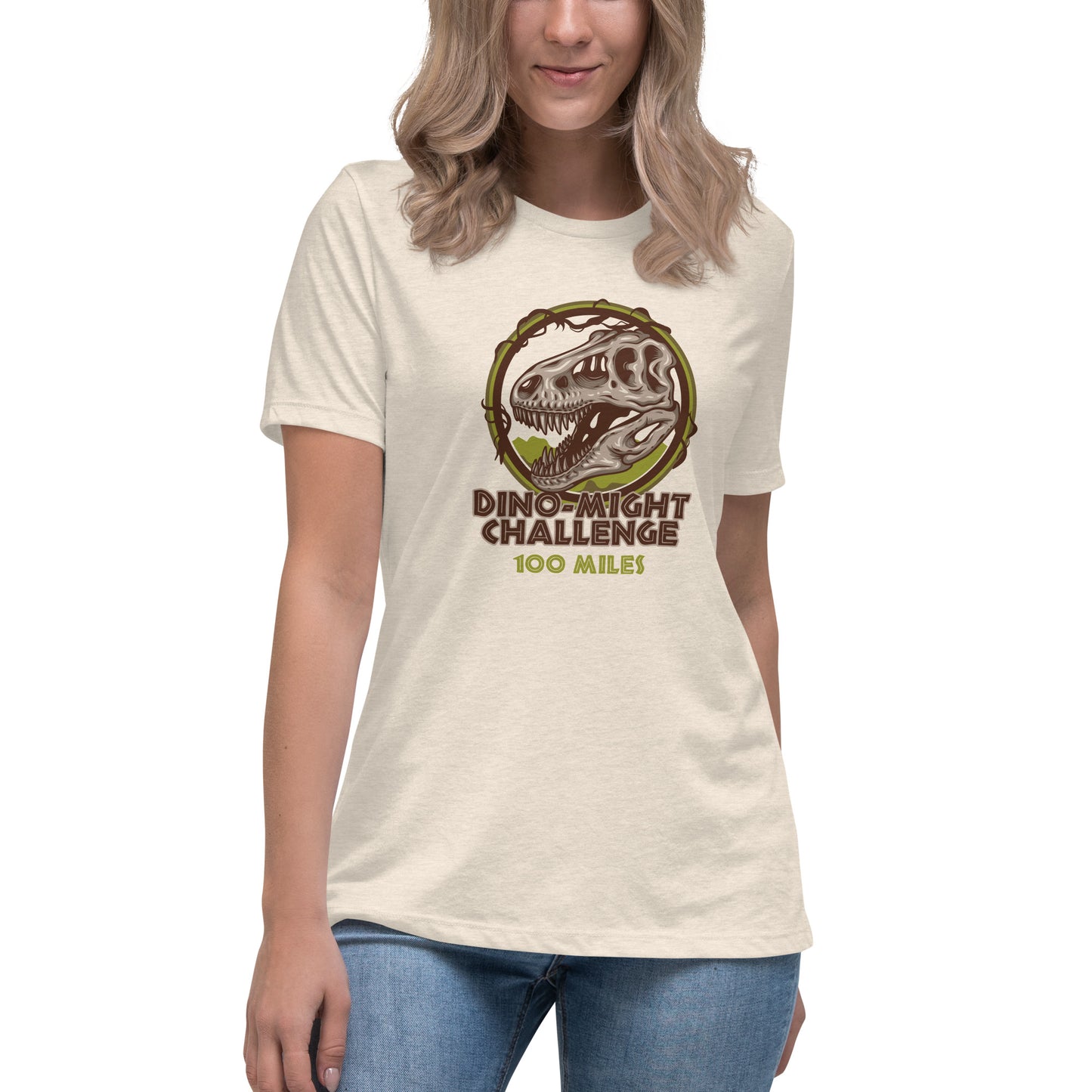 Premium Everyday Women's Dino-Might Challenge Tee