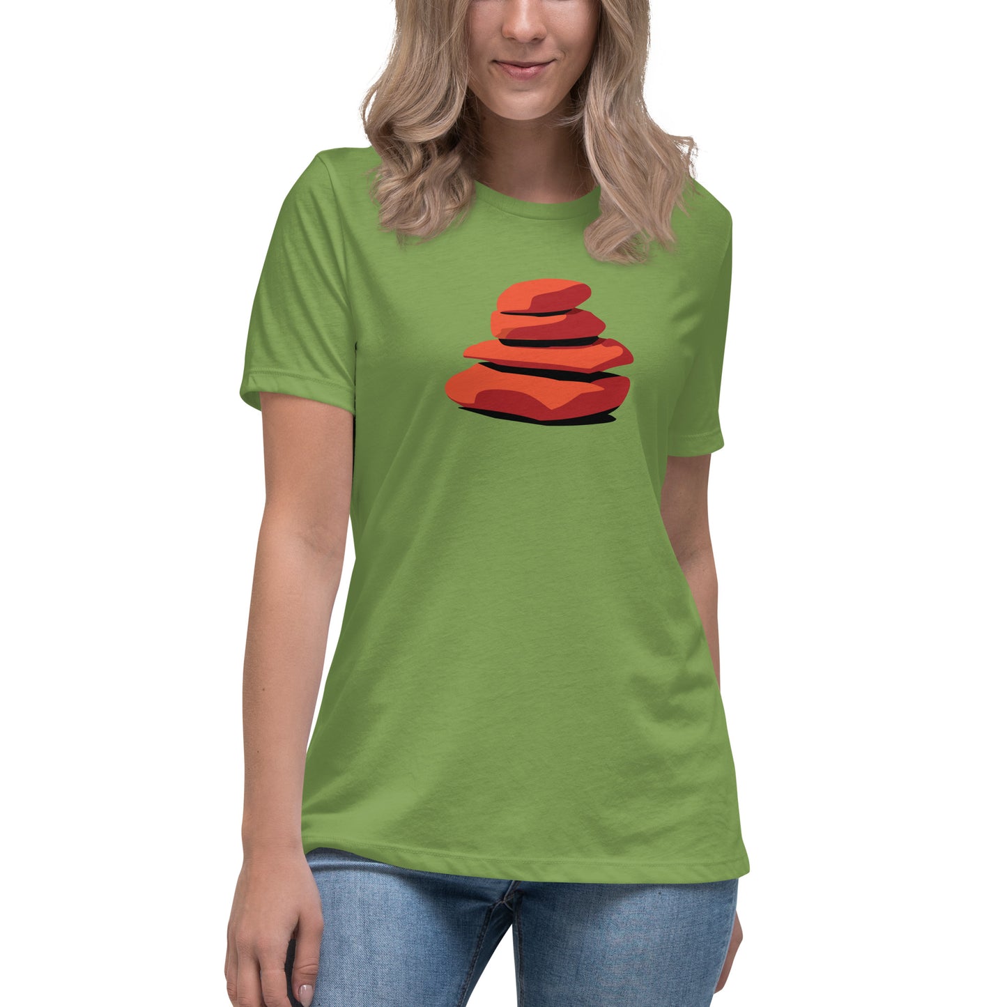 Premium Everyday Women's Simple Colorful Cairn Tee