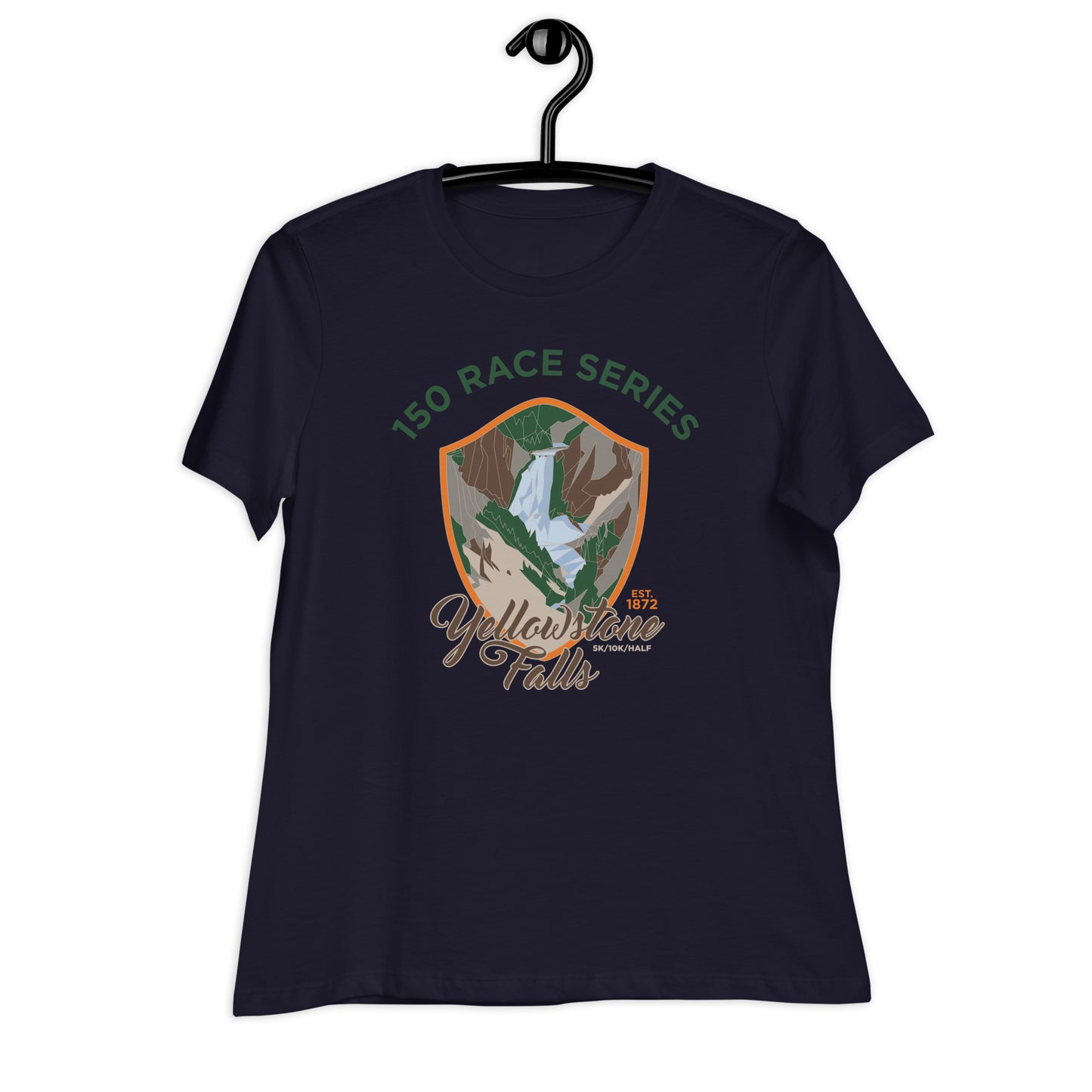 Premium Everyday Women's Yellowstone Falls Tee - 150 Years of Yellowstone