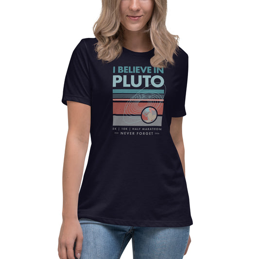 Premium Everyday Women's I Believe In Pluto Race Tee