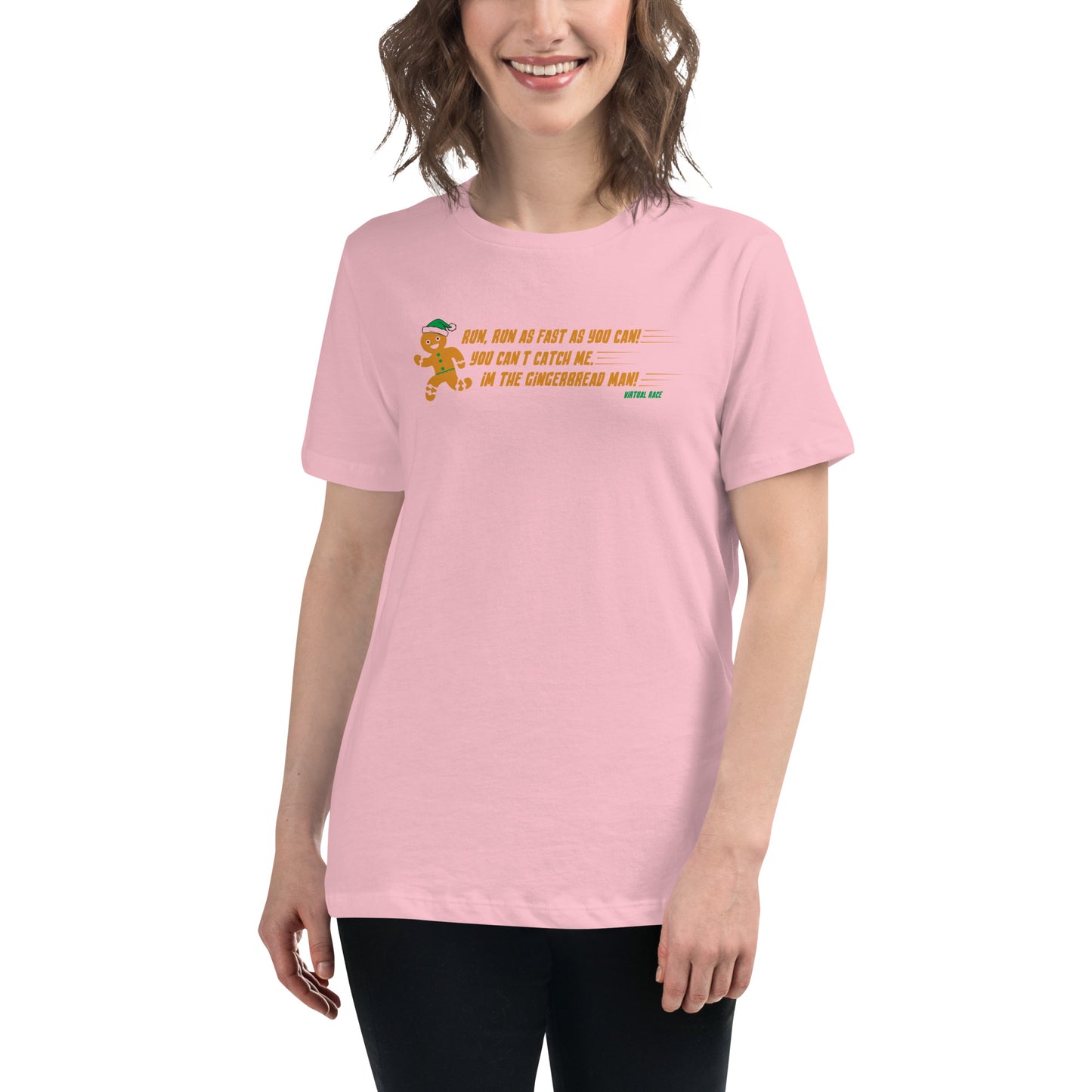 Premium Everyday Women's Gingerbread Man Race Tee