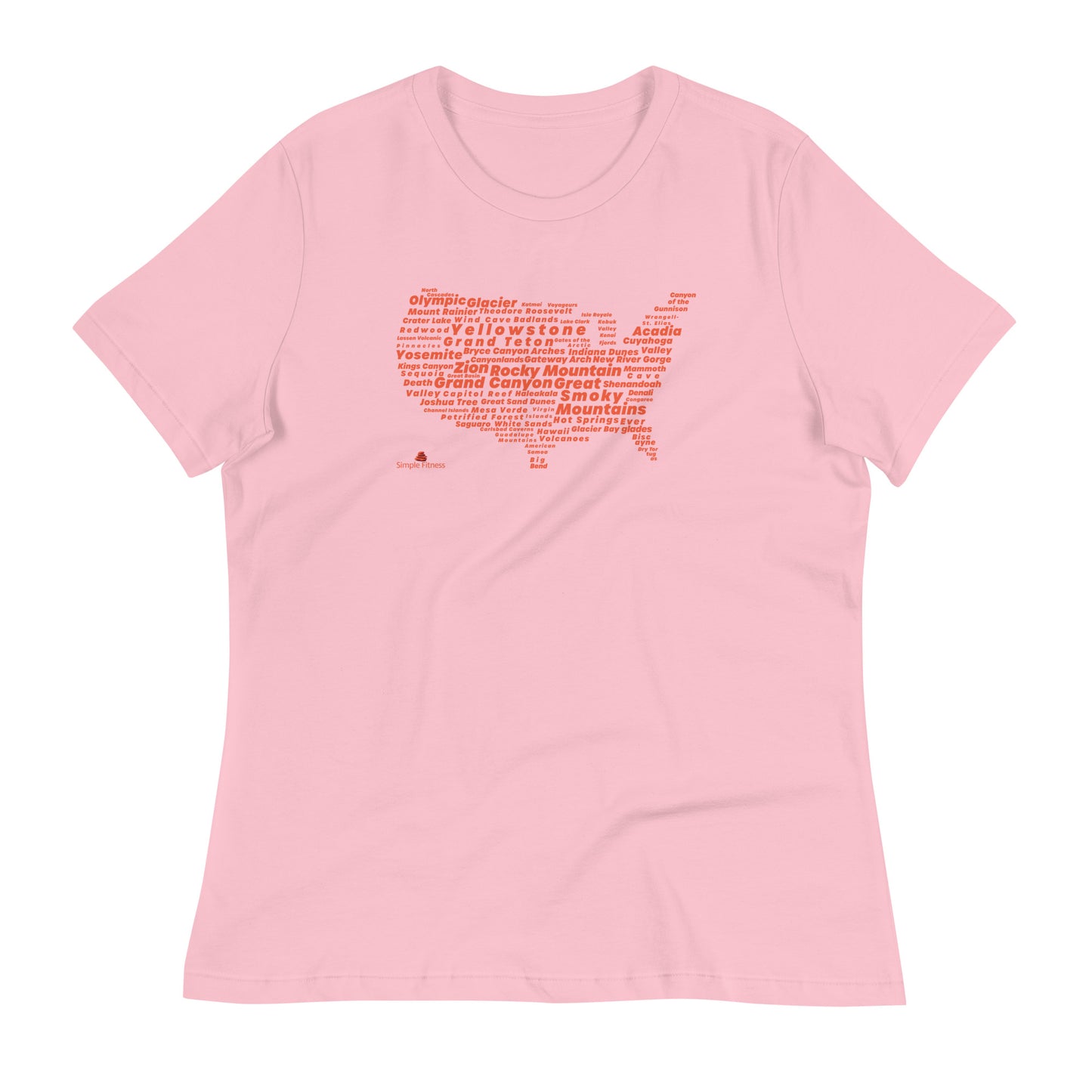 Premium Everyday Women's All National Parks USA Tee